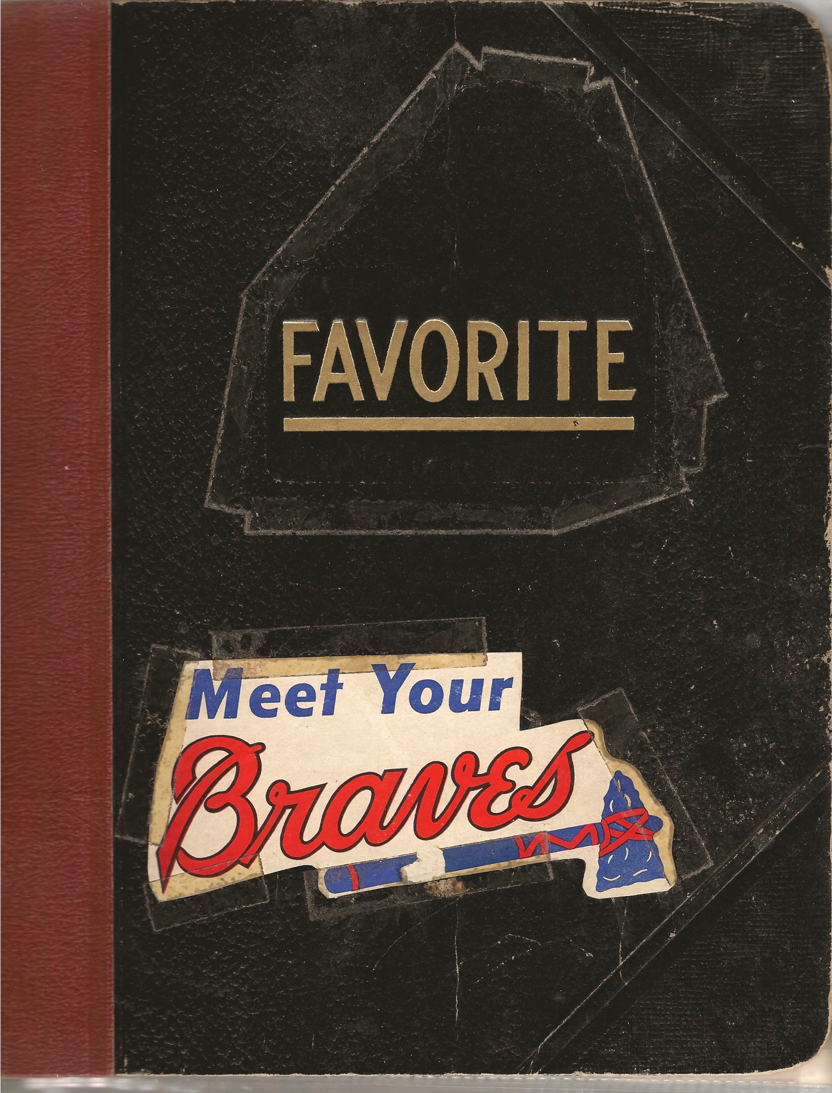 Braves scrapbook cover