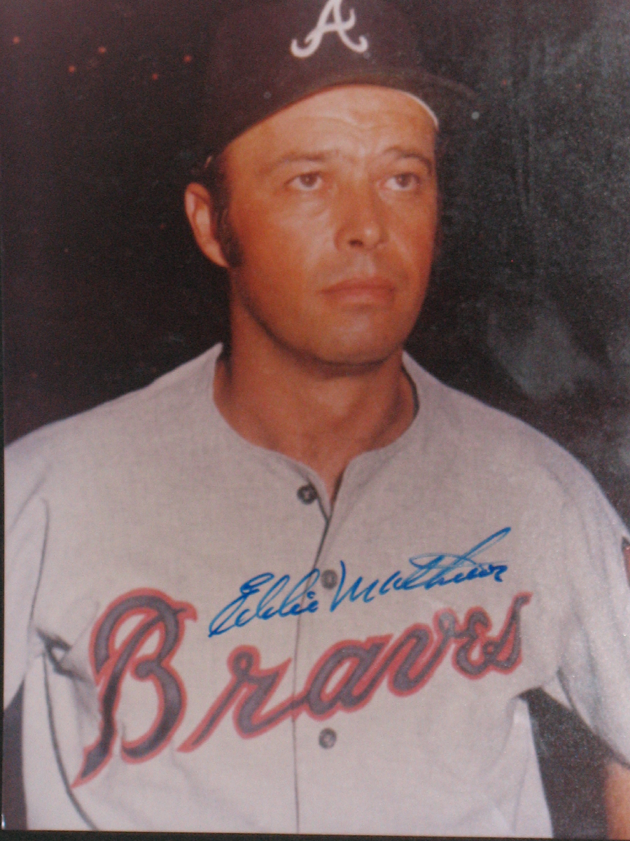 Eddie Mathews autographed photo