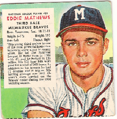 Eddie Mathews cards