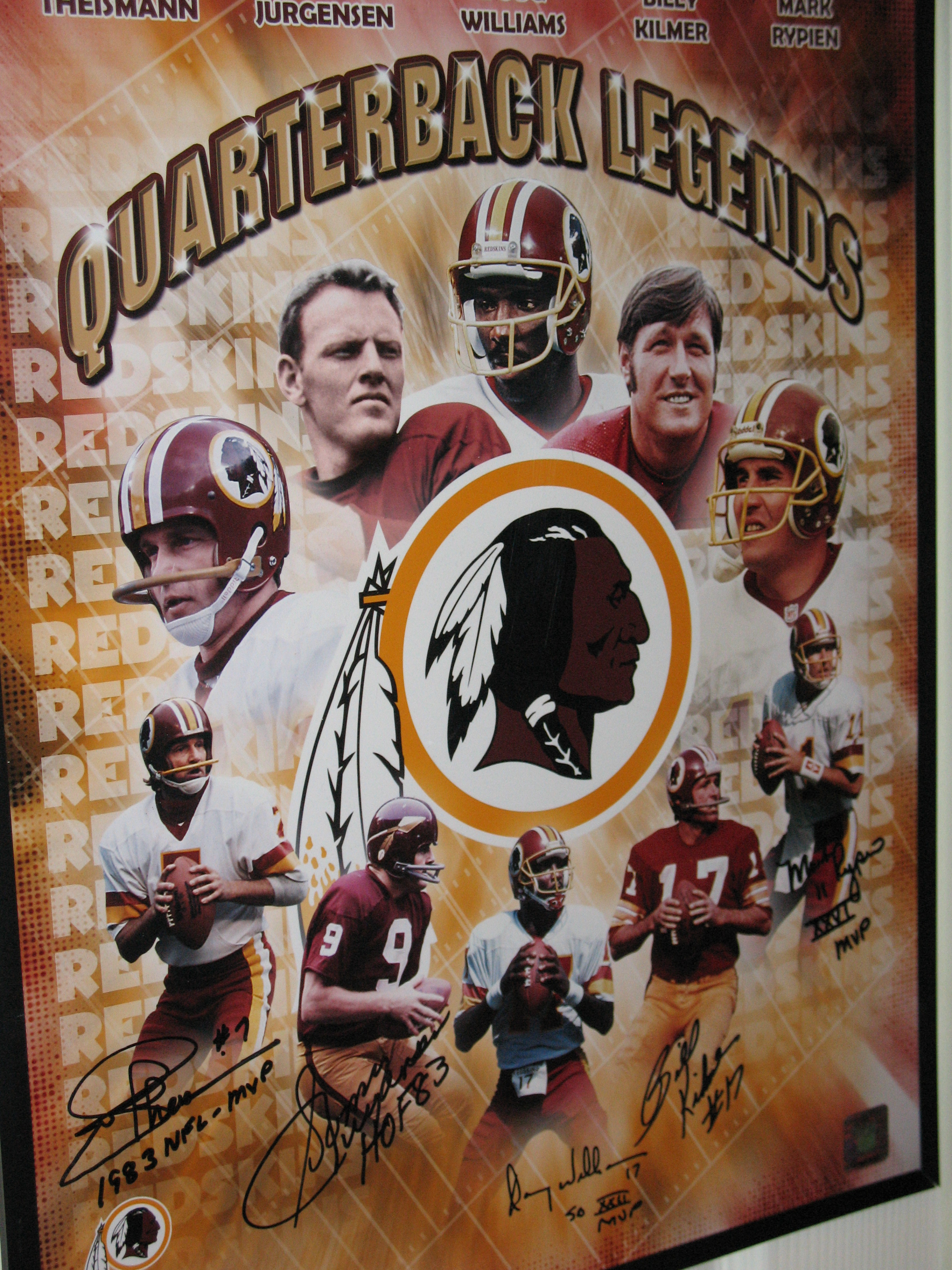 Redskins quarterback legends