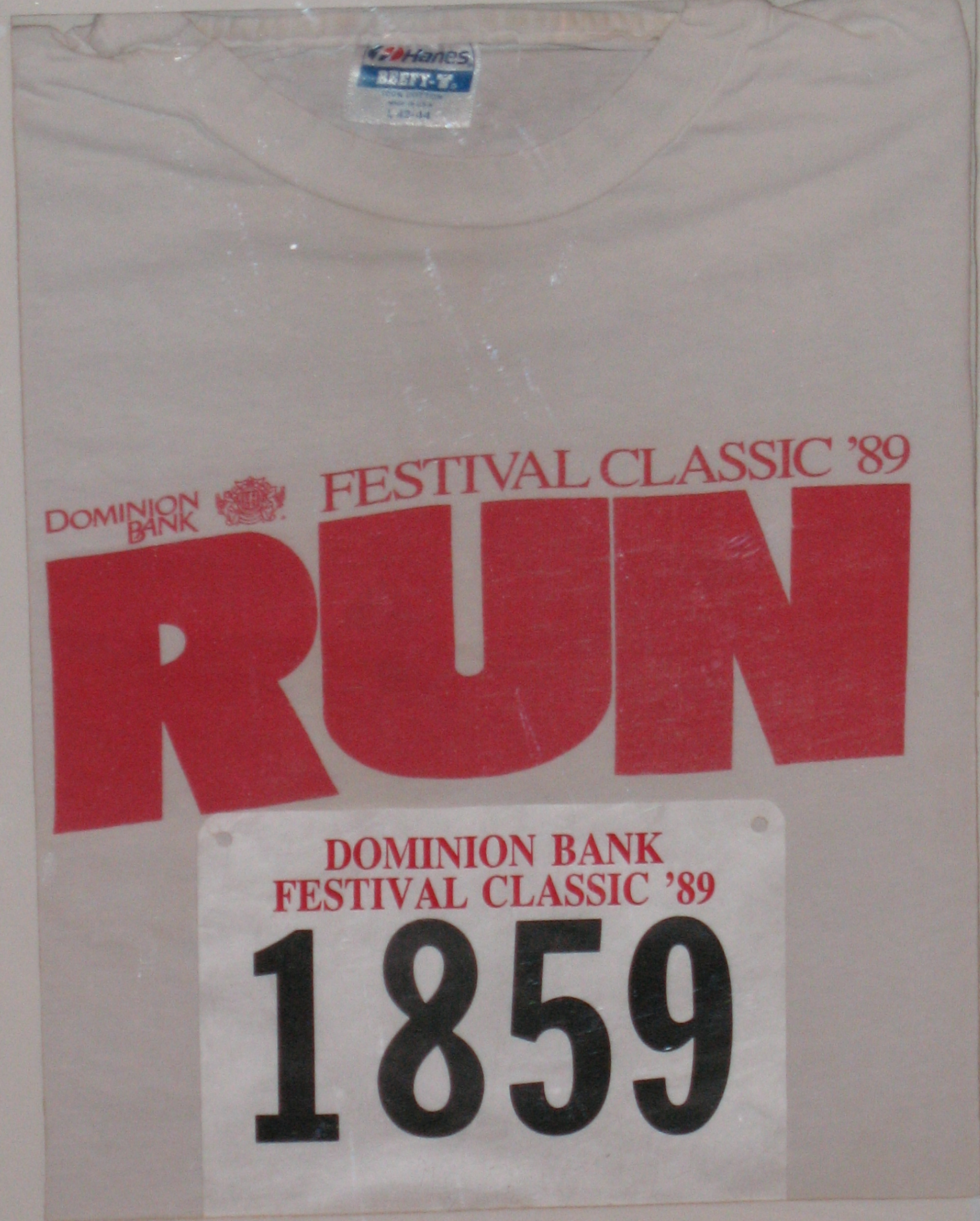 My first race T-shirt