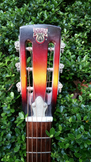 Dobro Model 60-8 - headstock