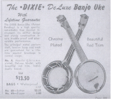 Dixie banjo uke