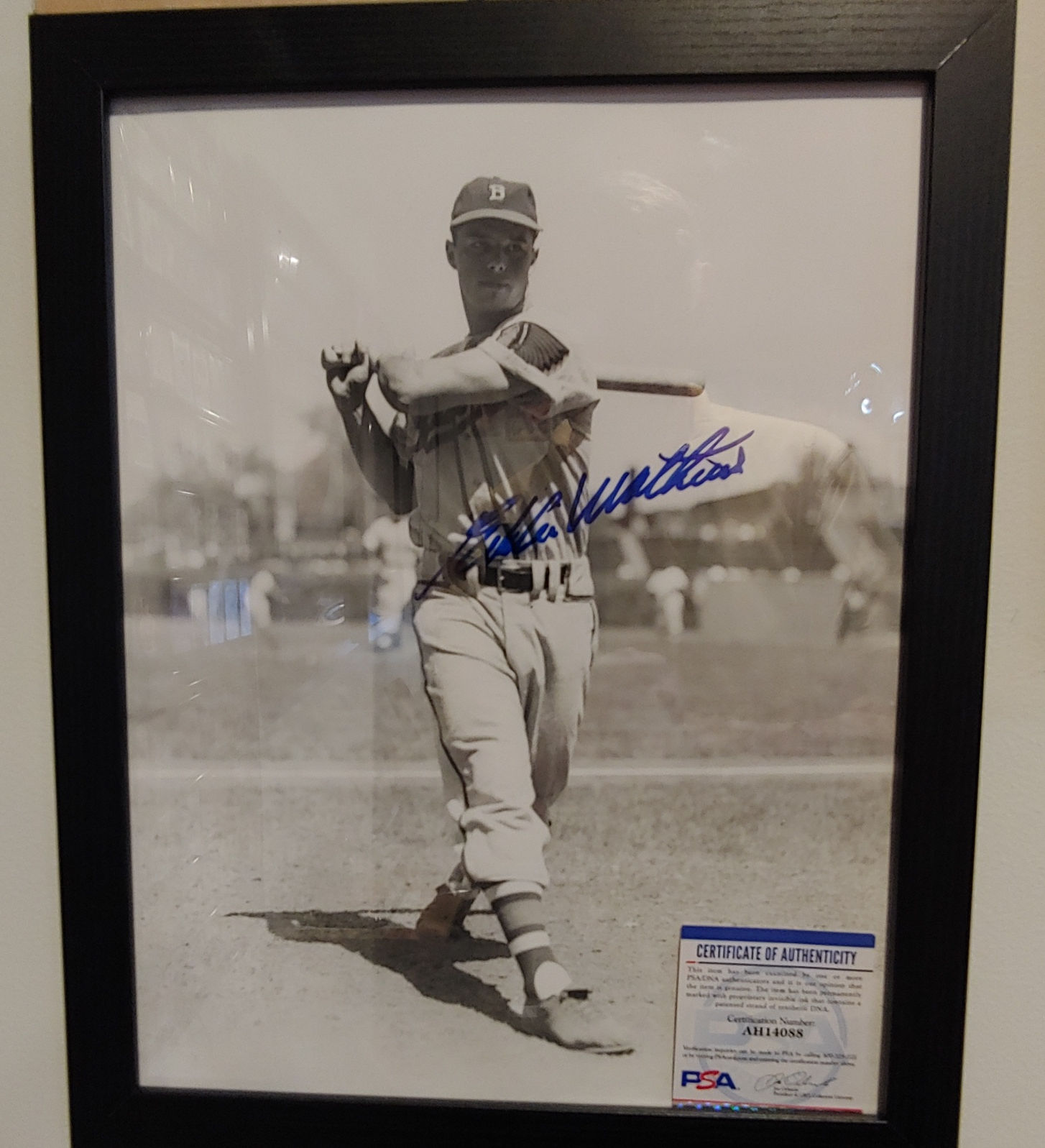 Eddie Mathews autographed picture