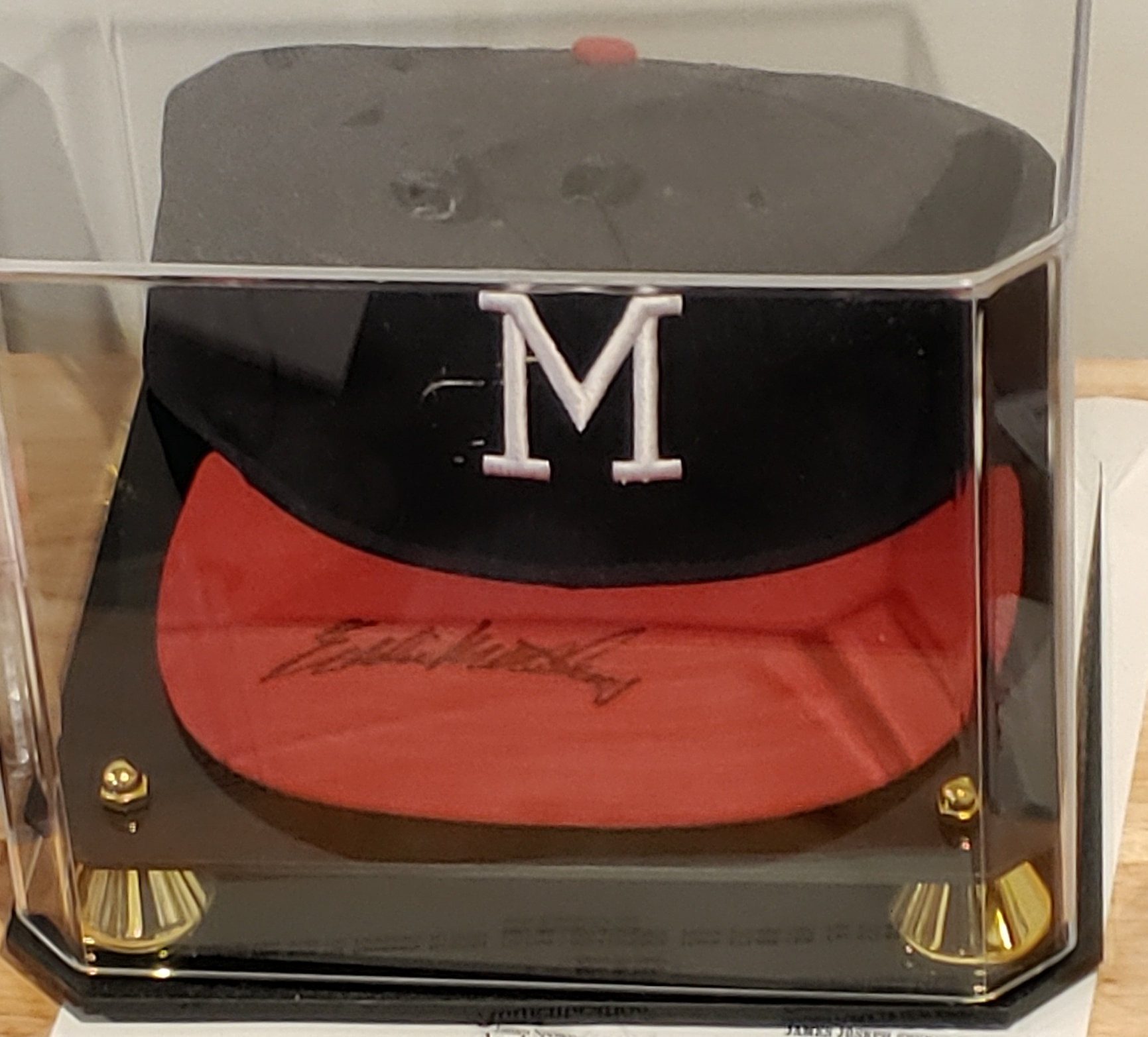 Eddie Mathews autographed ball cap